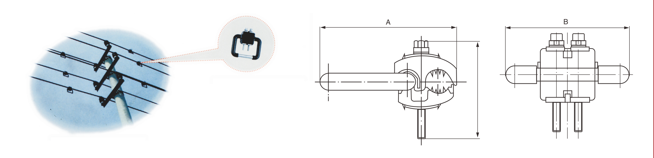 Električna plastična sidra, izolacijske slepe objemke za električne kable serije YJPAT
