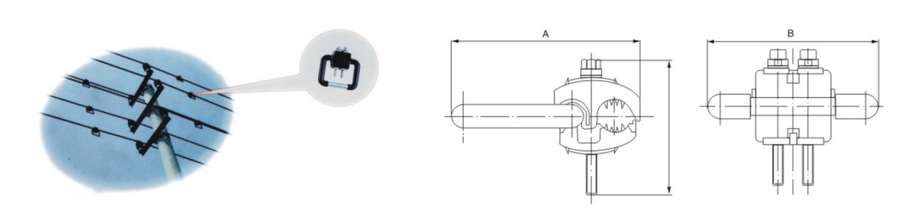 Electrical Plastic Anchor Insulating Dead End Electric Cable Clamps YJPAT Series