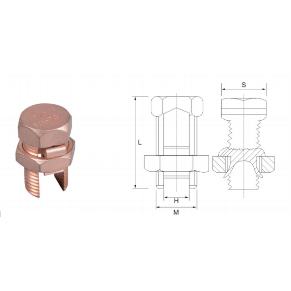 B&C Split Bolted Connector